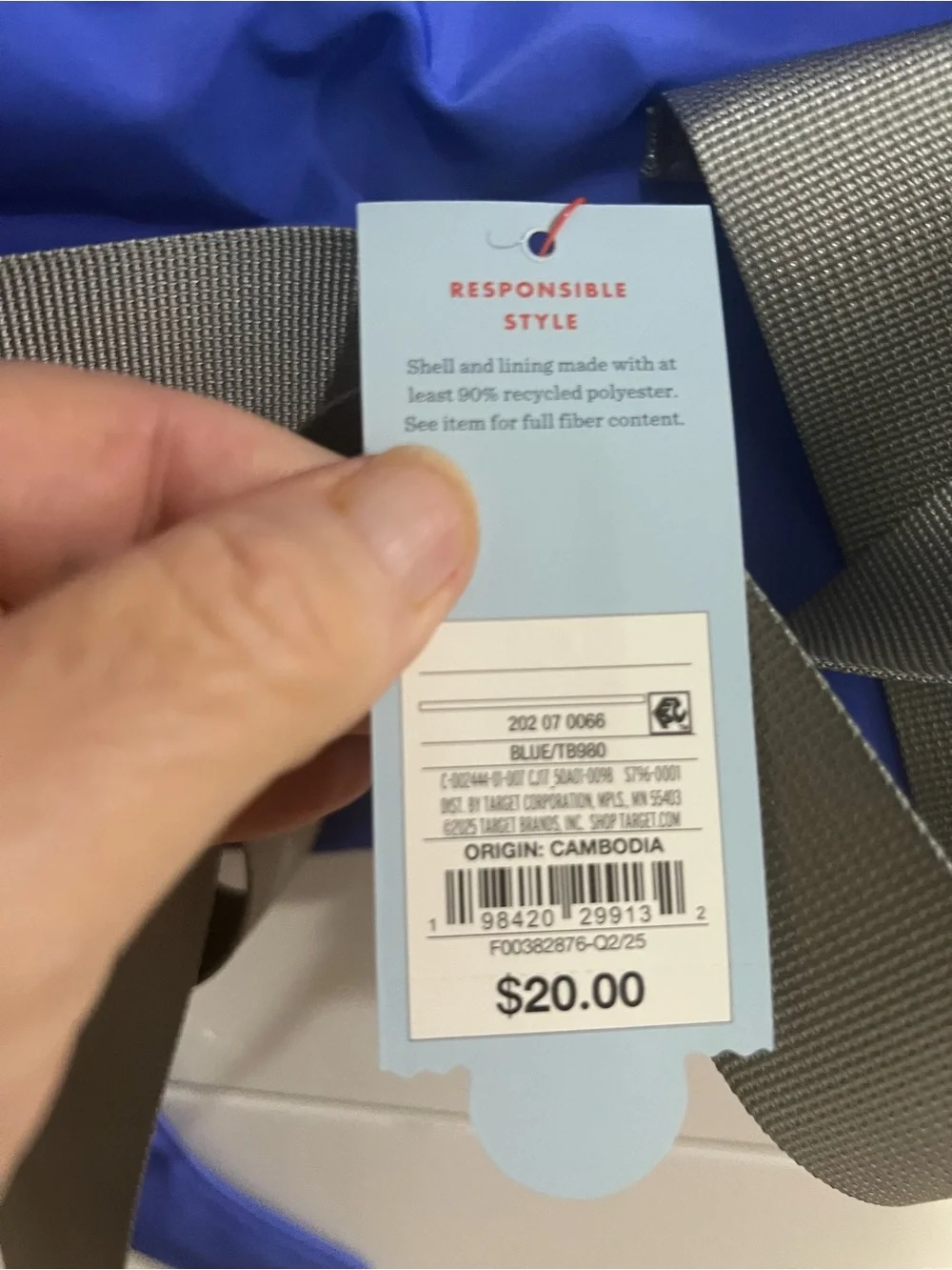 Target Blue & Gray Mermaid Tail Kids Backpack